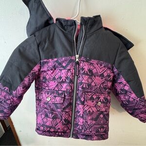 Kids Pink and Gray Winter Coat